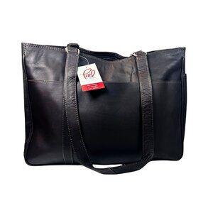 Piel Leather Rectangular Tote Bag | Saddle Brown | One Size